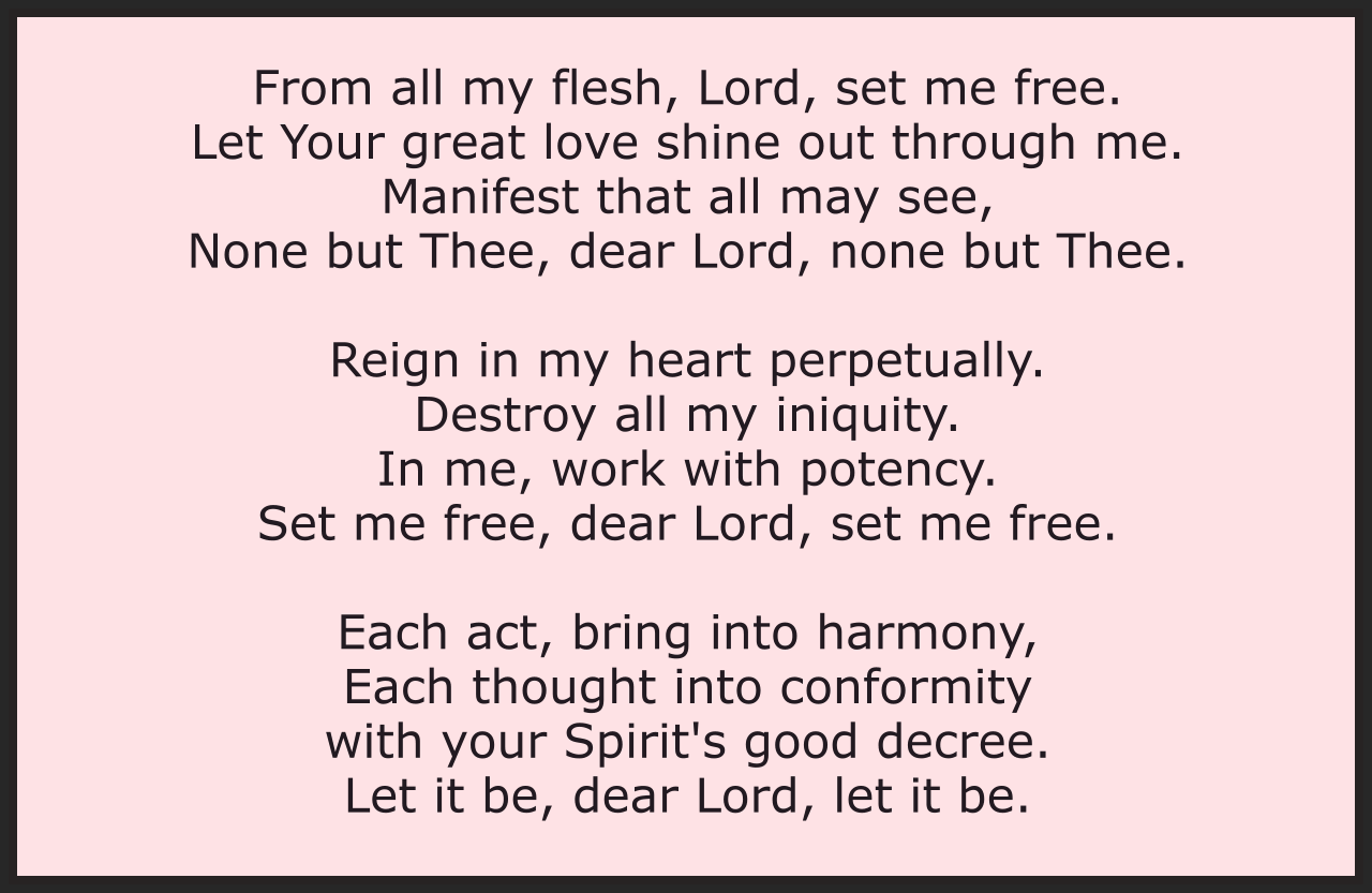 SET ME FREE