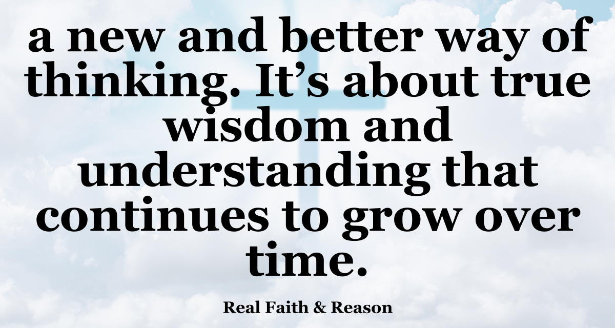 A New and Better Way of Thinking.