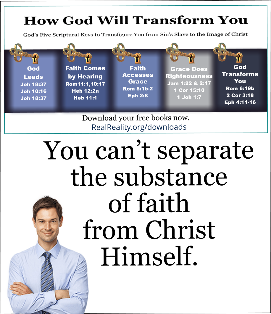 You can’t separate the substance of faith from Christ 