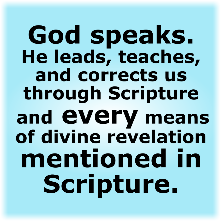 God speaks.
