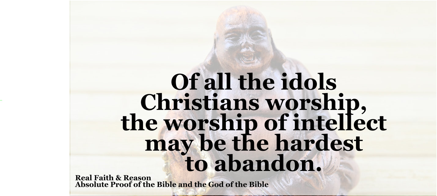 Of all the idols Christians worship, the worship of intellect may be the hardest to abandon.