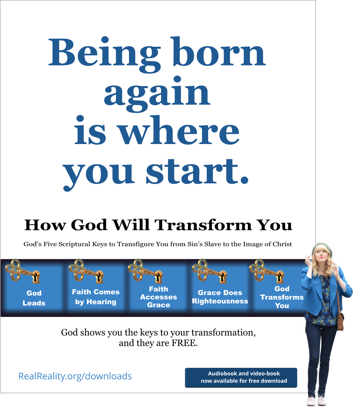 Being born again is where you start. It’s the first step.