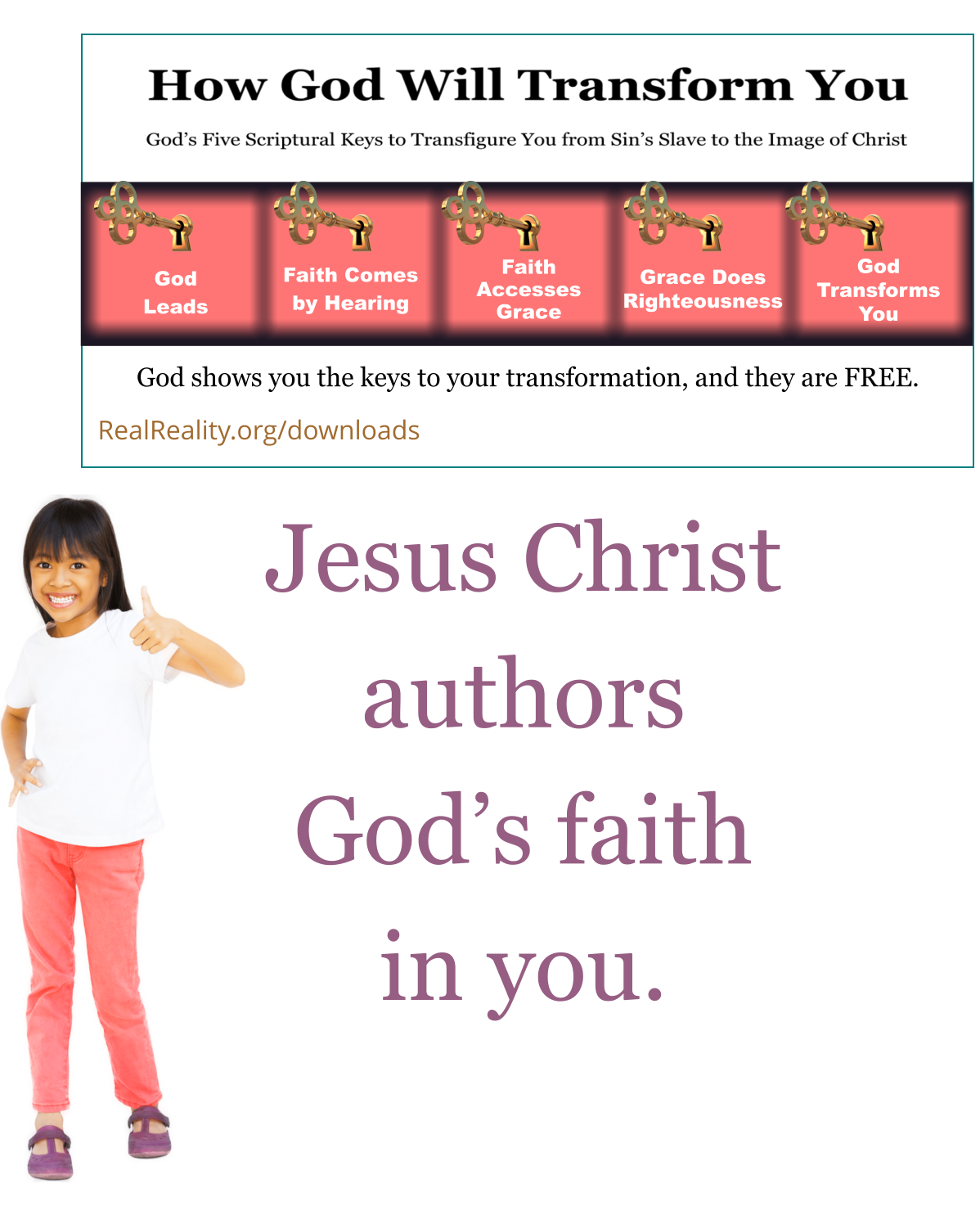 Jesus Christ authors God’s faith in you.