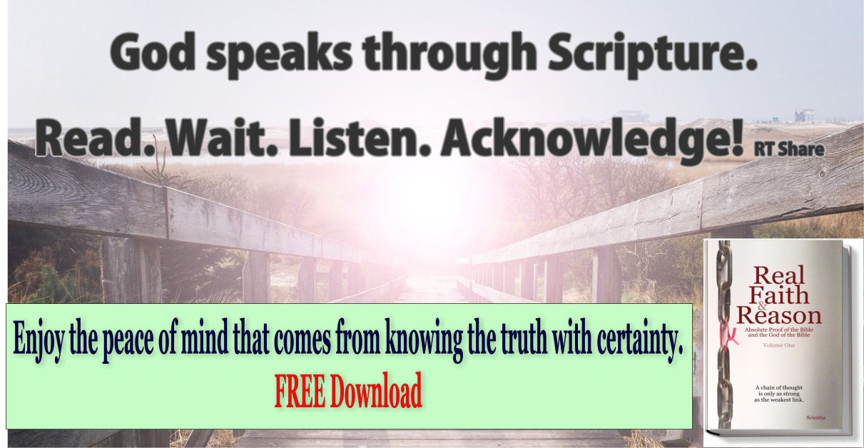 God speaks through Scripture. Real. Wait. Listen. Acknowledge.