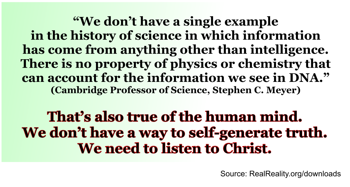 We don't have a way to self-generate truth
