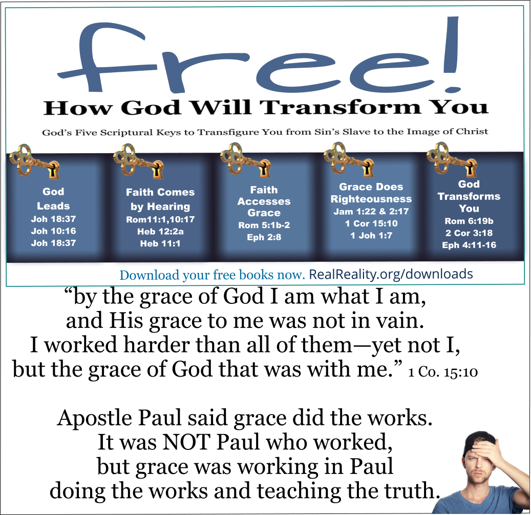 Paul didn't do the work, but grace worked in Paul to do the works.