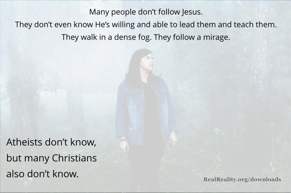Many people don’t know Jesus is willing and able to lead them and teach them.