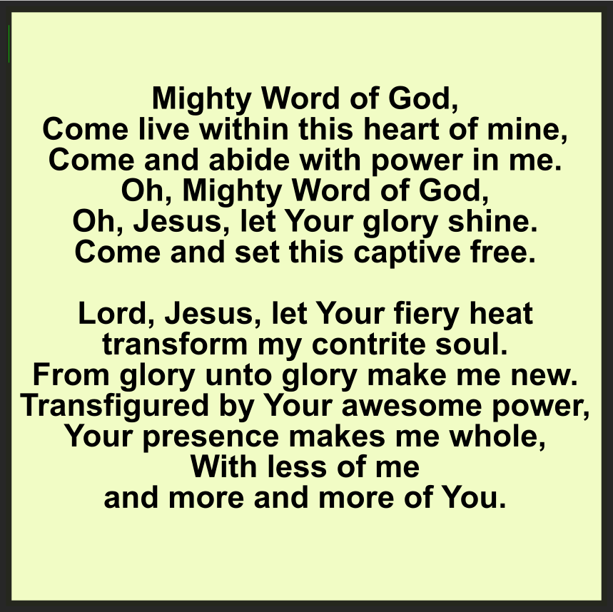MIGHTY WORD OF GOD