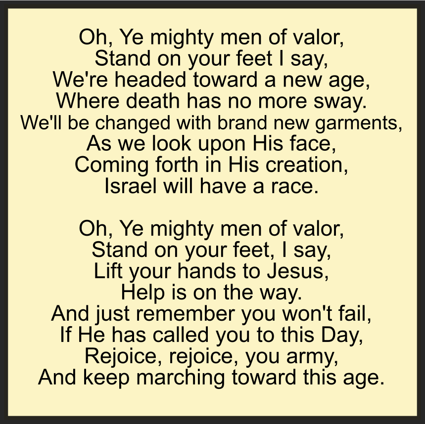 Oh Ye Mighty Men Of Valor - Torango