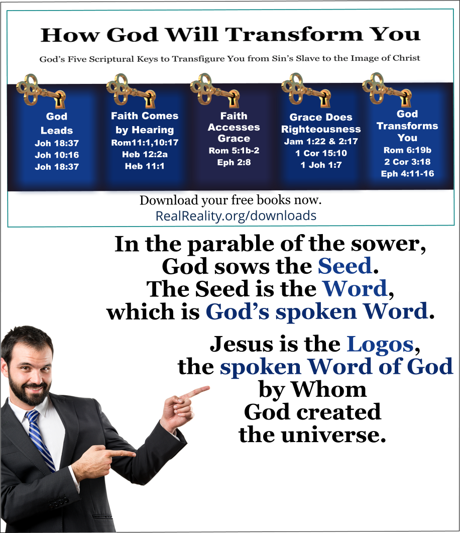 Jesus is the Logos, the spoken Word of God by Whom God created the universe.