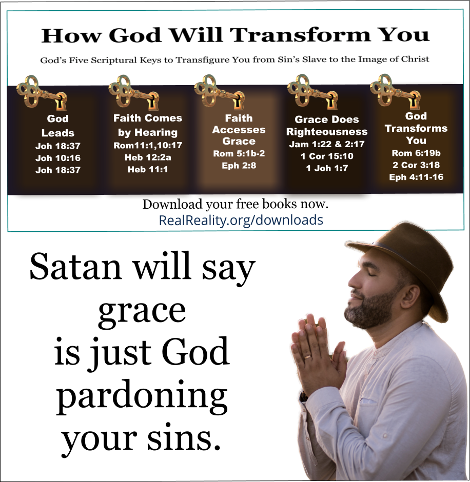 Grace is NOT just God pardoning your sins