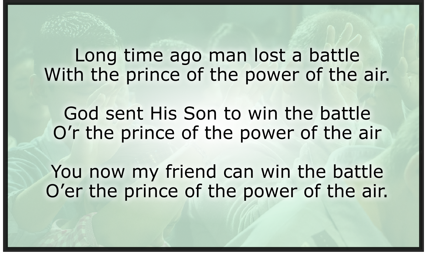 LONG TIME AGO MAN LOST A BATTLE