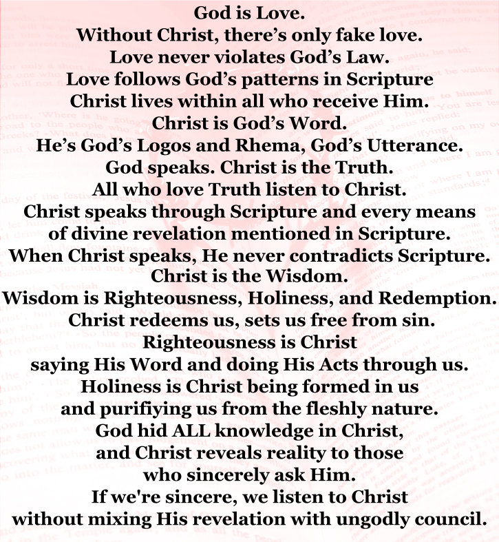 God is love. Without Christ, there’s only fake love.