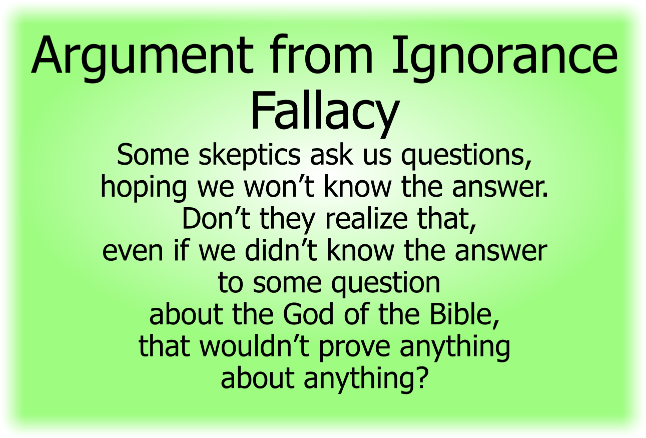 Argument from Ignorance Fallacy 