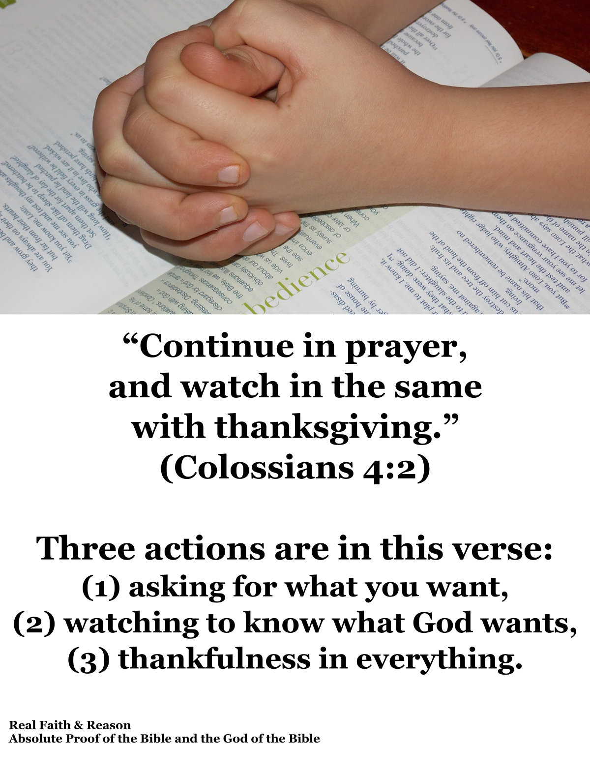 Stand in God’s presence listening to know what to ask for. Ask while thanking God.