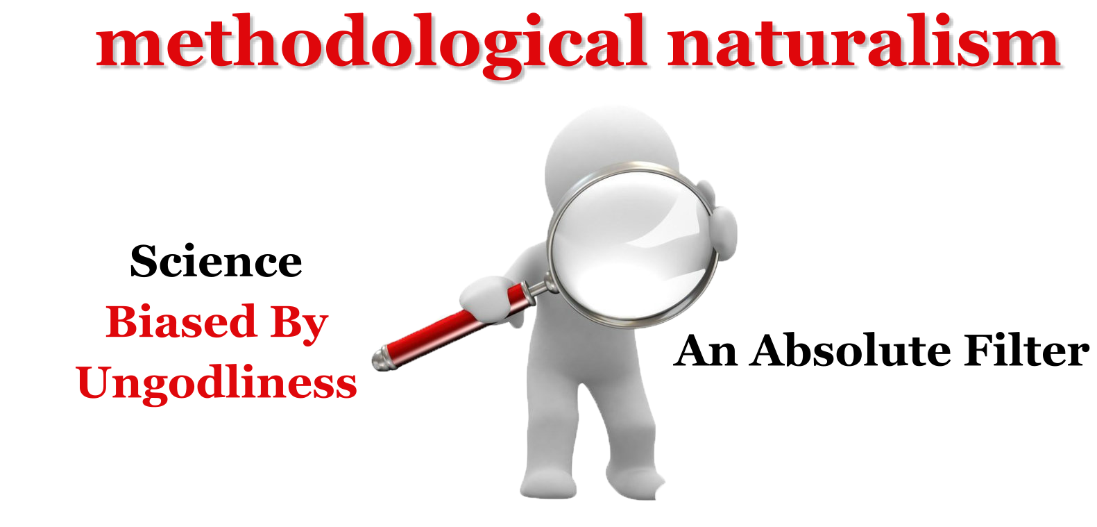 Methodological Naturalism: science biased by ungodliness through an absolute filter.