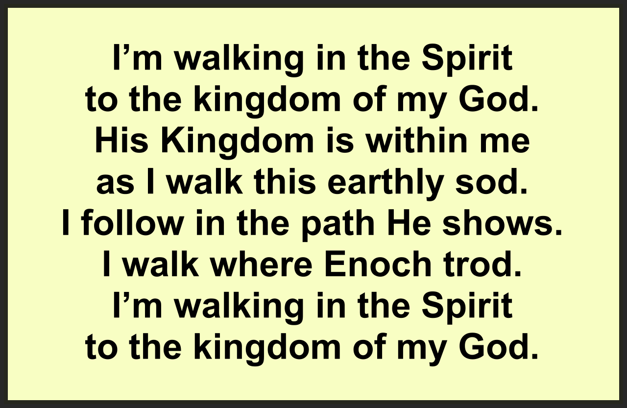I’M WALKING IN THE SPIRIT