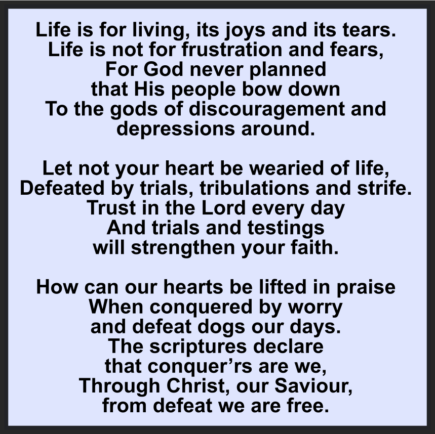 LIFE IS FOR LIVING