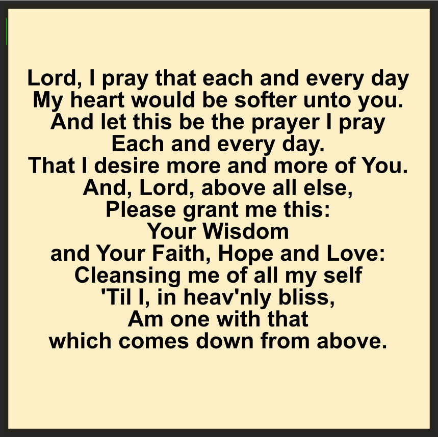 A SOFTER HEART TOWARD GOD