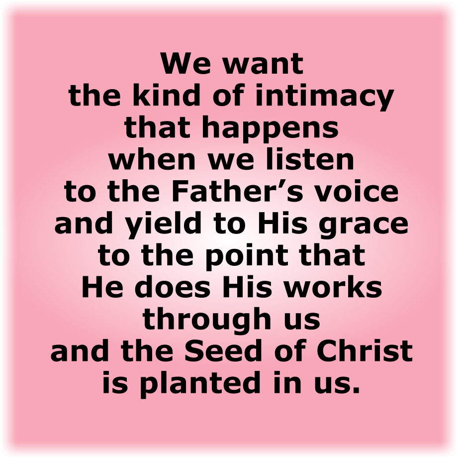 Intimacy with Christ