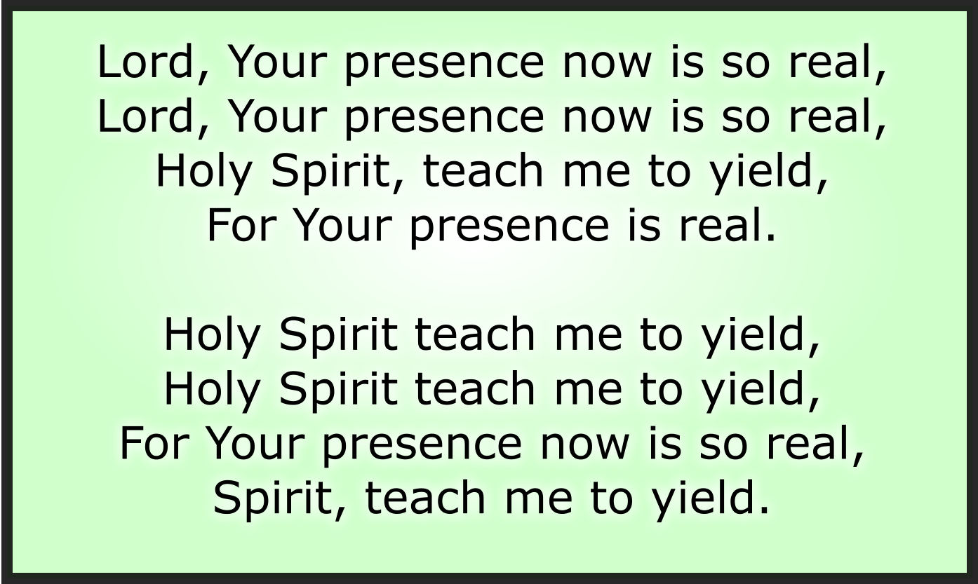 LORD, YOUR PRESENCE NOW IS SO REAL