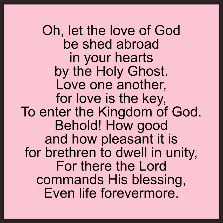 THE LOVE OF GOD