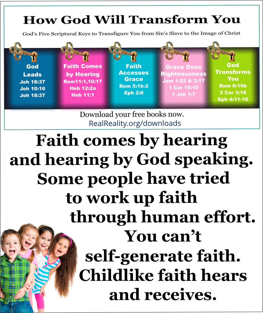 You can’t self-generate faith. 