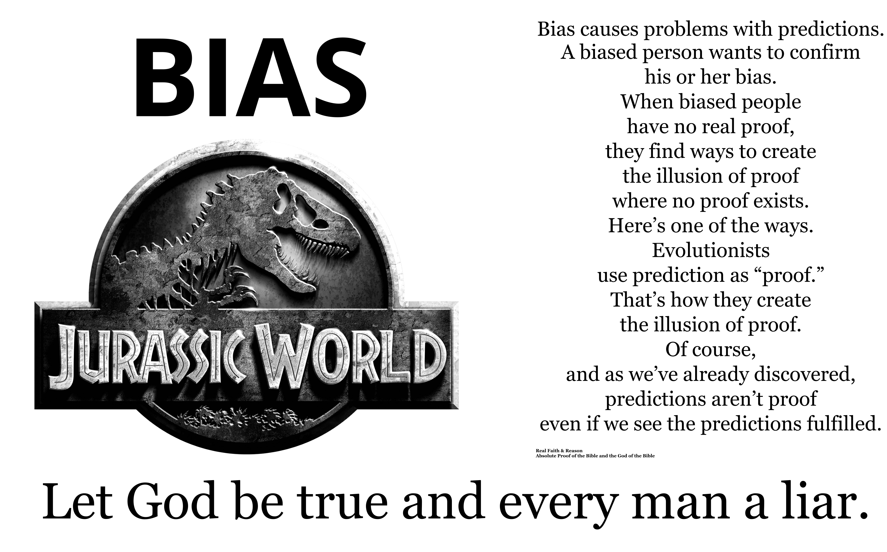 A biased person wants to confirm his or her bias.