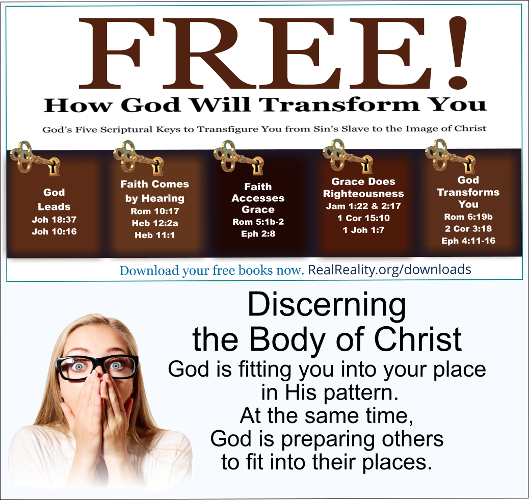 God is fitting you into your place in Christ's Body