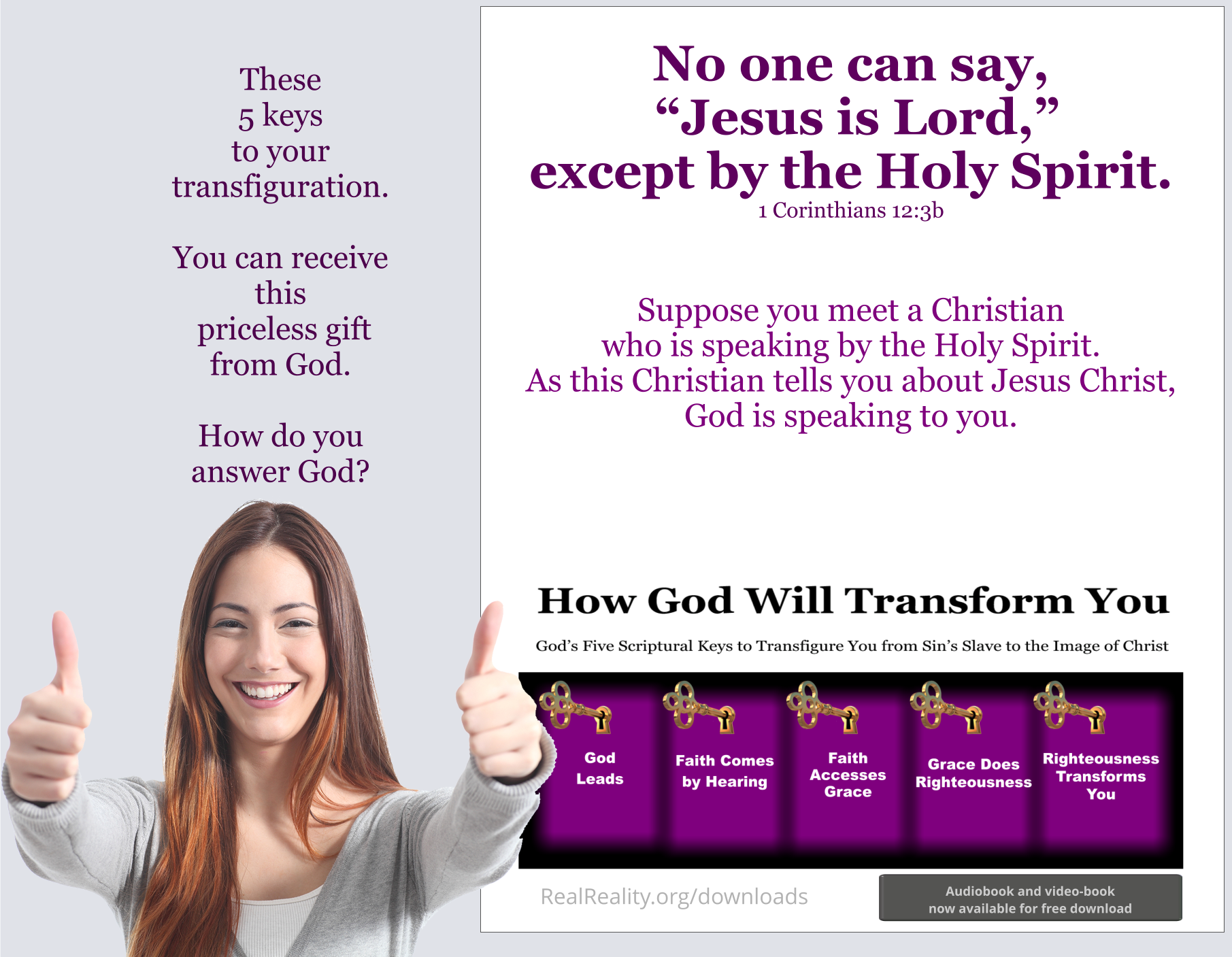 As a Christian speaking by the Holy Spirit tells you about Jesus Christ, God is speaking to you.