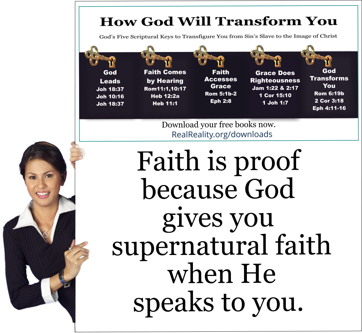 God gives you supernatural faith when He speaks to you. 