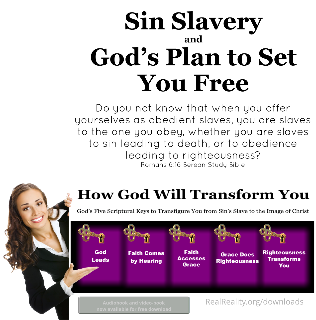 Sin slavery and God’s plan to set you free. 
