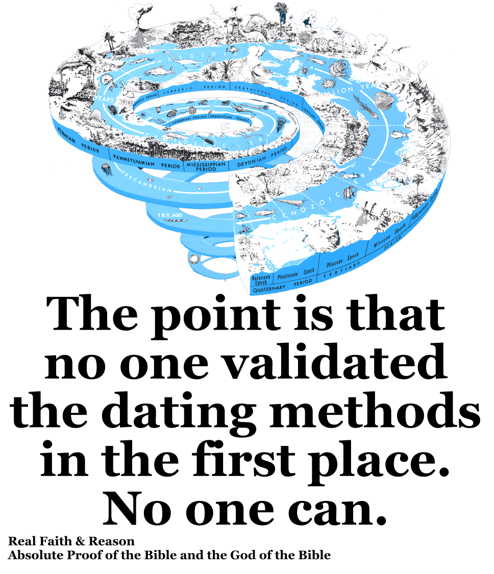 Age of the earth? No one validated the dating methods. No one can.