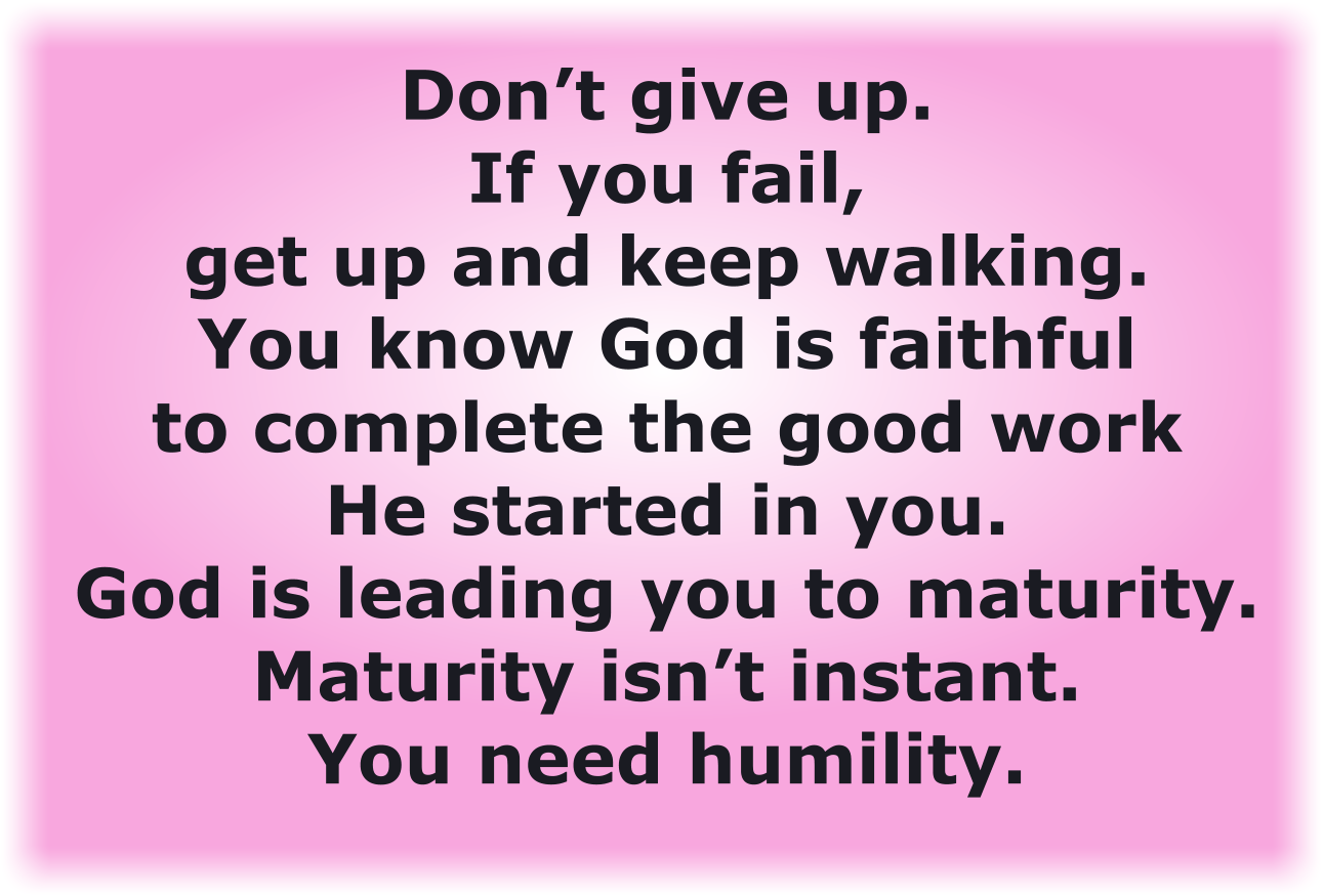 Discernment and Maturity