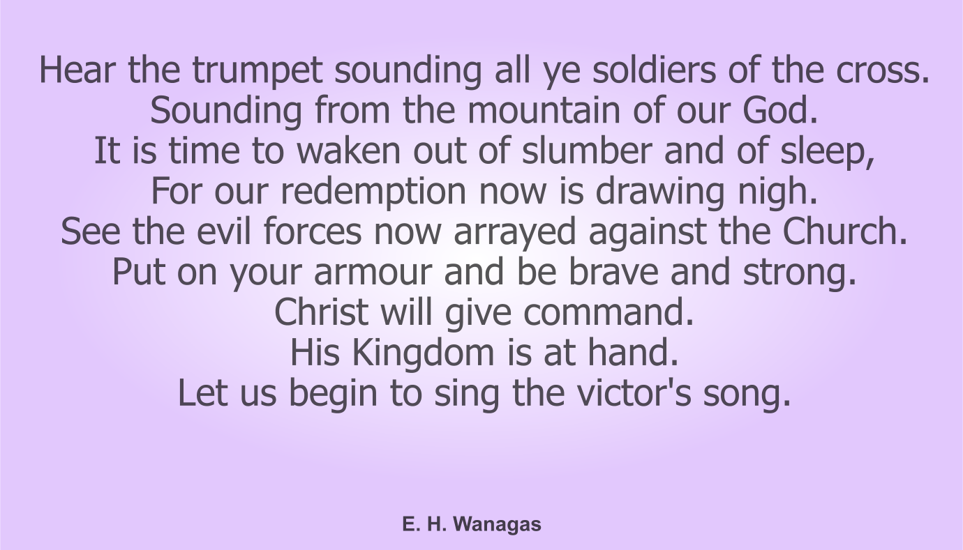 Hear the trumpet sounding all ye soldiers of the cross. New Images Free Christian Memes