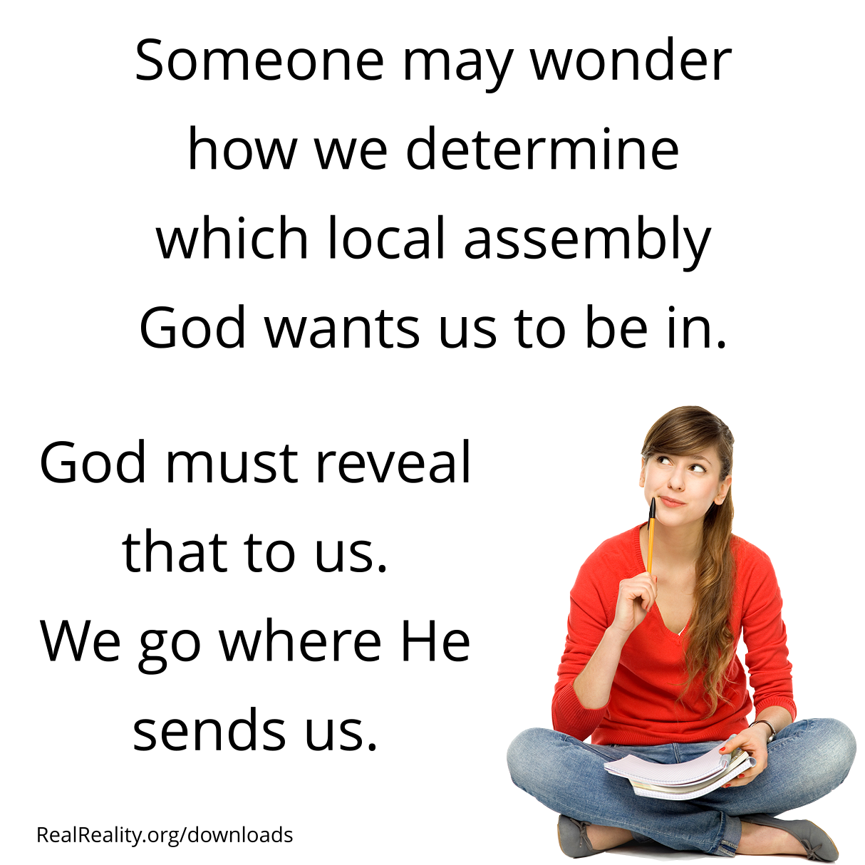 God will tell you where to go to church.
