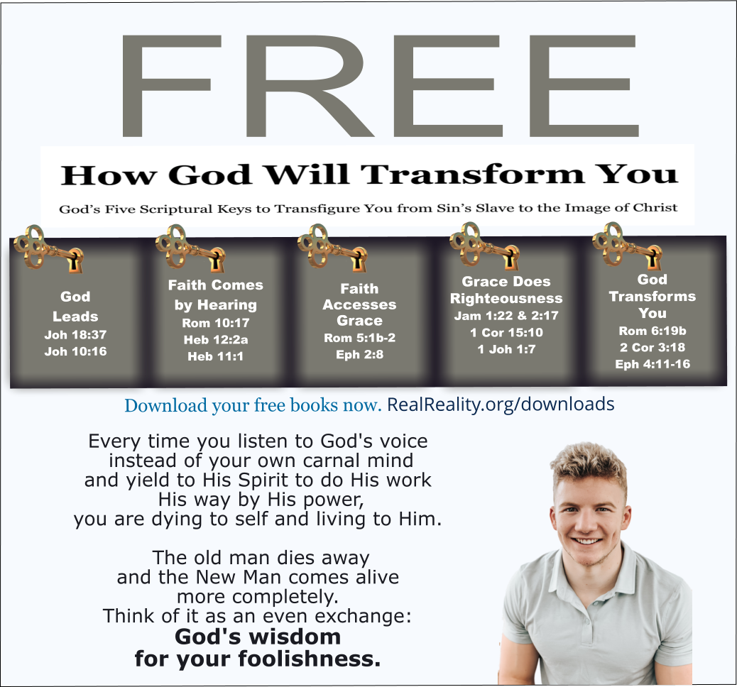 Think of it as an even exchange: God's wisdom for your foolishness.