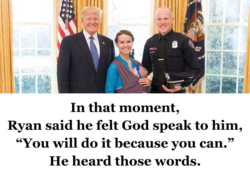 God speaks. This is an example President Trump gave.