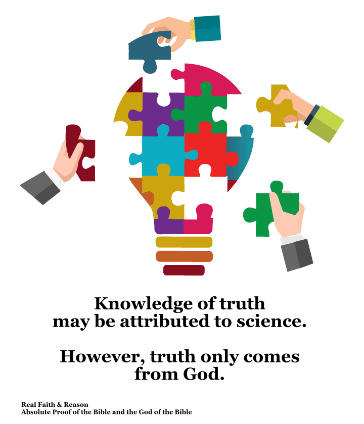 Truth comes only from God and from no other source.