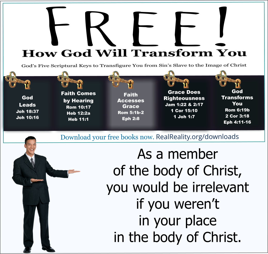 Take your place in Christ's Body and find your relevance.