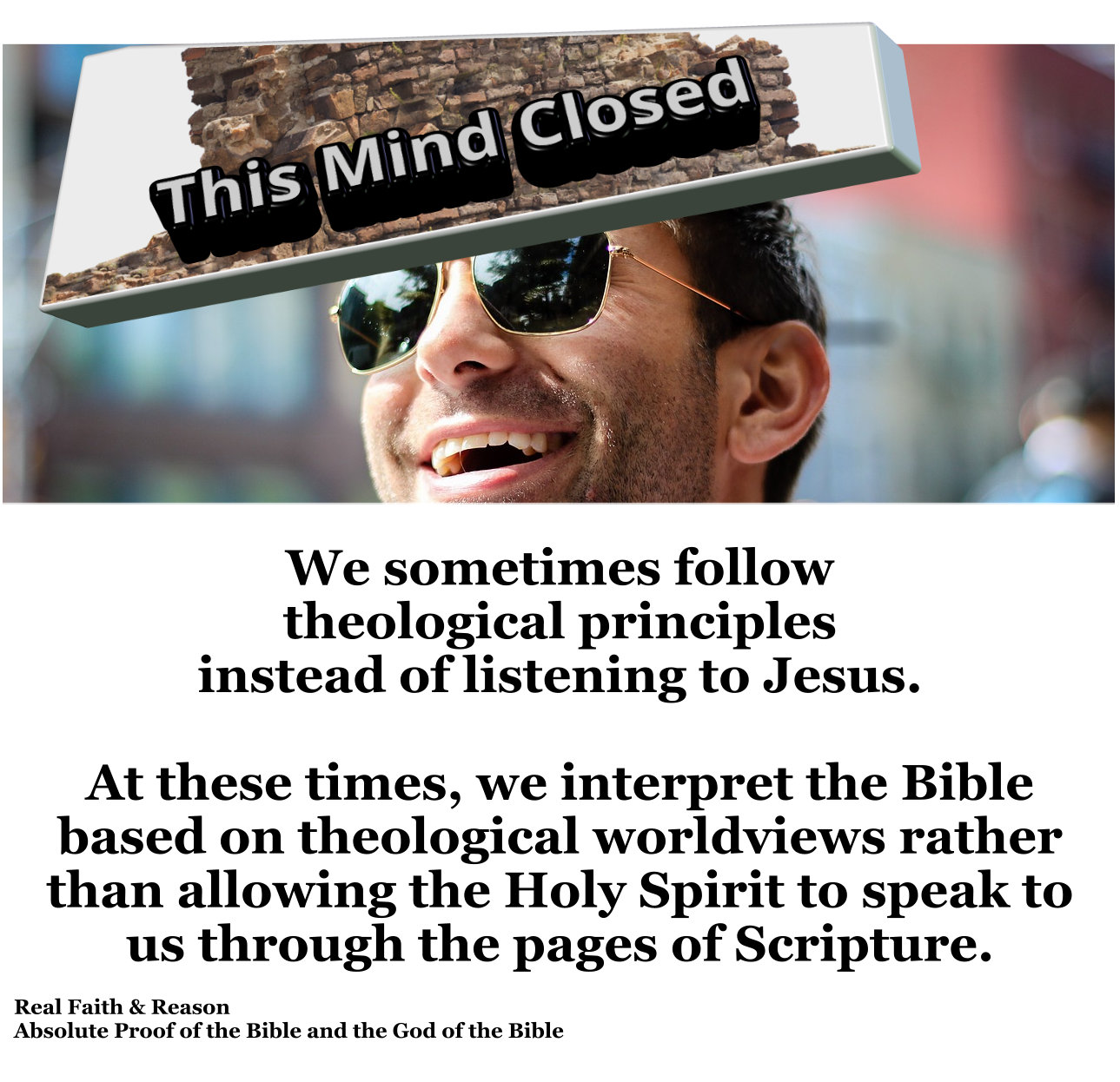 We sometimes follow theological principles instead of listening to Jesus.