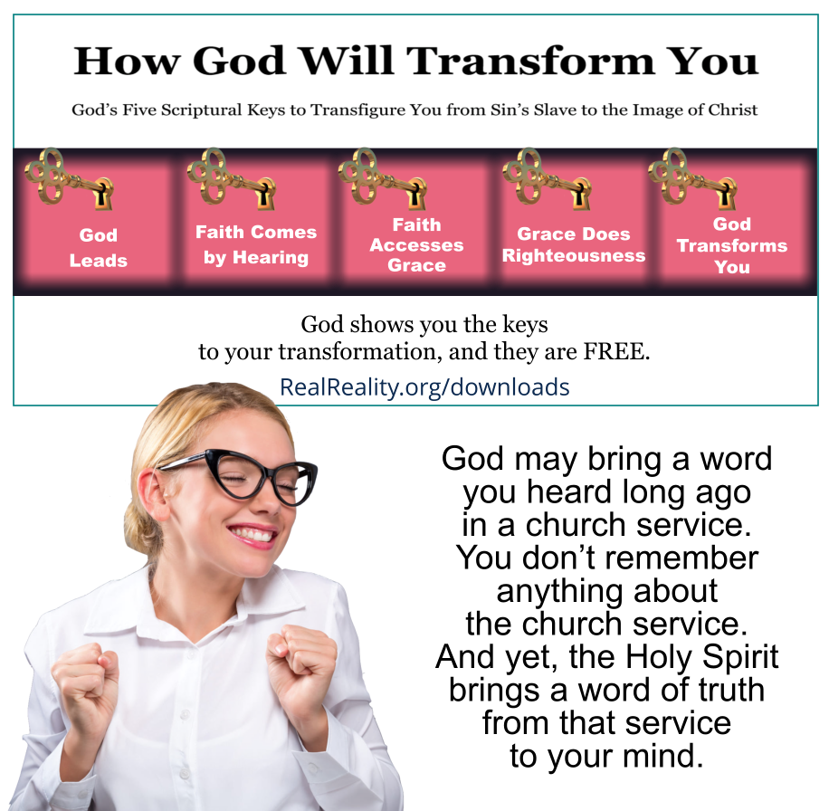 God may bring a word you heard long ago in a church service. 