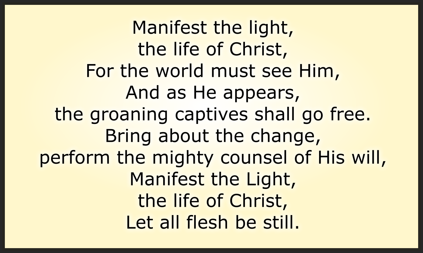 MANIFEST THE LIGHT