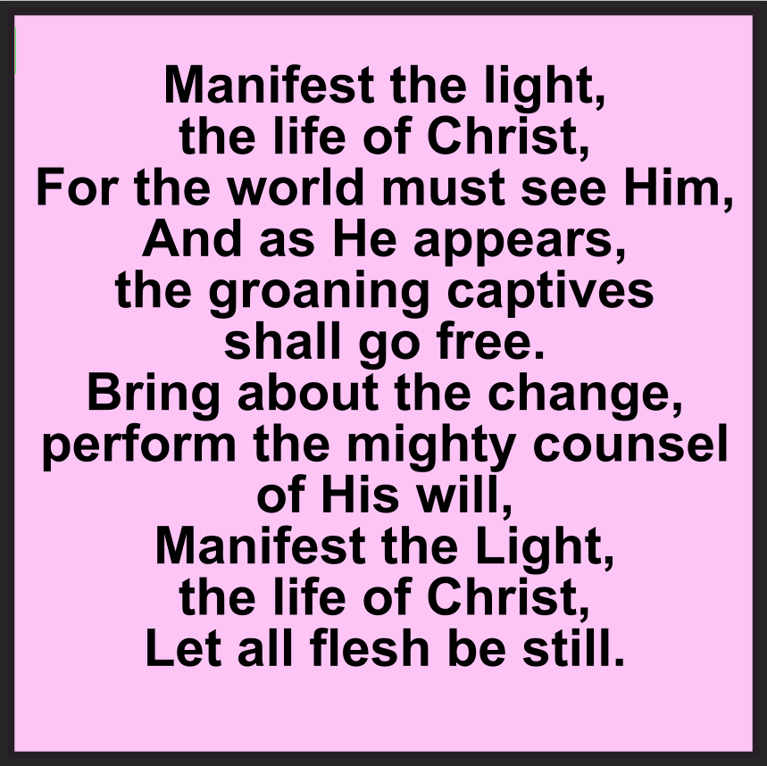 MANIFEST THE LIGHT