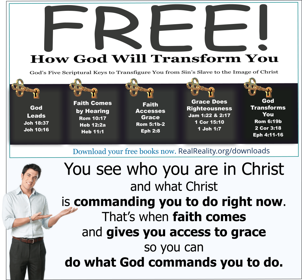 Faith comes when God leads and shows you who you are in Christ. Jesus authors faith in you, which leads to grace.