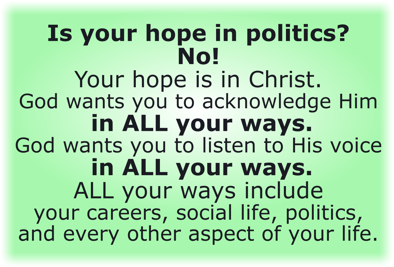 In ALL your ways!