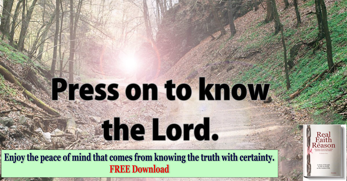 Press on to know the Lord.