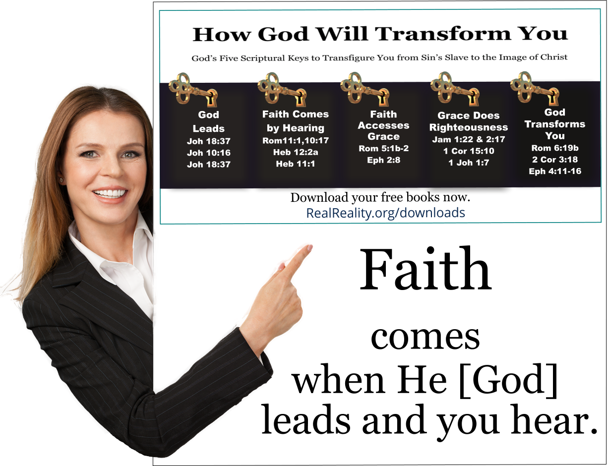 Faith comes when God leads and you hear. 