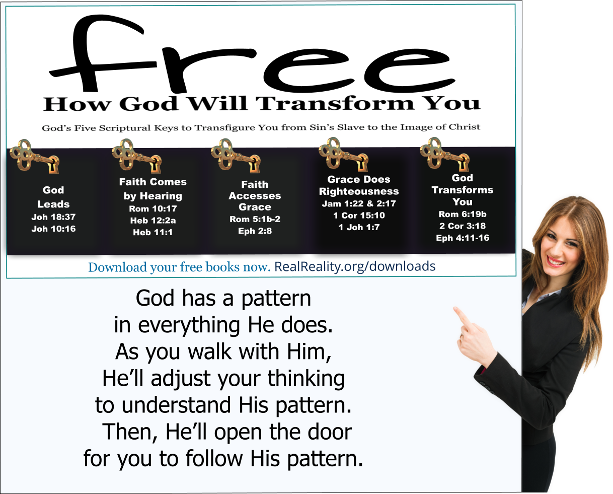 As you walk with God, He’ll adjust your thinking to understand His pattern.