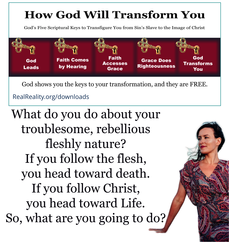What do you do about your troublesome, rebellious, fleshly nature? What will you do?
